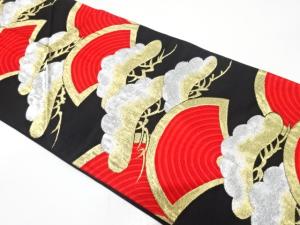 アンティーク　笠松に地紙模様織り出し袋帯（材料）